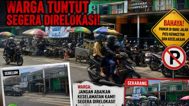 Bahu Jalan Raya Cihampelas Berubah Jadi Lahan Parkir Puskesmas, Warga Tuntut Segera Direlokasi!